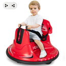 12V Electric Kids Bumping Car with Remote Control, 360° Spin, Safety Belt, and LED Lights