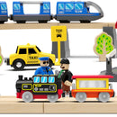 Remote-Controlled Battery-Powered Train Set for Wooden Tracks