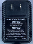 12V Power Wheels SafeAMP Replacement Charger SA-CPW12