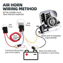 12V 150db Super Loud Motorcycle Air Horn Kit with Air Compressor