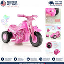 Battery-Powered 6V Kids Motorcycle with Bubble Maker and LED Music