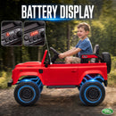12V Official Land Rover Defender Electric Vehicle for Kids Ages 3 and Up - Red