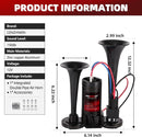 Super Loud 150dB Air Horn for Cars and Trucks with Integrated 12V Compressor