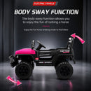 Remote-Controlled Electric Ride-On Car with Swing and Music for Children Aged 3-5