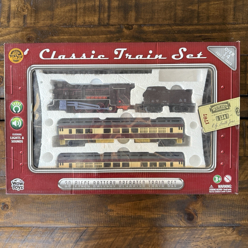 20-Piece Battery Operated Classic Train Set – Tested and Working