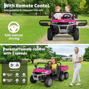 Pink Electric Ride-On Dump Truck for Two Big Kids