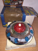 Vintage 4.7" Battery-Operated NASA UFO Action Toy from Hong Kong