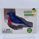 Vibrant Motion-Activated Singing Bird Toy in Blue and Red - 5” Long