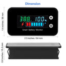 Waterproof Battery Monitor12v 24v 36v 48v 60v 72v,Car Motorcycle Golf cart Ba...