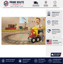 Ride-On Train Scoot with Storage and Bell for Indoor and Outdoor Fun
