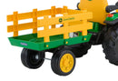 John Deere Ground Force 12V Ride-On Tractor with Extra Large Trailer for Ages 3-7