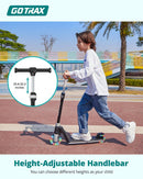 Gotrax K03 Kids Kick Scooter with 5" LED Wheels and Adjustable Handlebar