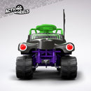 6V Monster Truck Ride-On Car with Grave Digger Design and Bone-Shaped Key Headlights