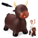 Bouncy Inflatable Bull Hopper Ride-On Toy for 18 Months and Up, Perfect for Indoor and Outdoor Fun