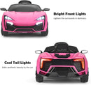 Electric Ride-On Toy Car with Remote Control, LED Lights, and Three Speed Options
