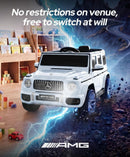 Mercedes-Benz AMG G63 12V Bluetooth Remote Control Ride-On Car for Kids - White