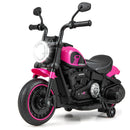Children's Electric Motorcycle Ride-On with 6V Battery, Training Wheels, Music & LED Lights