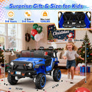 24V Dual Seat Electric Ride-On Car with 4x100W Motors, 20" Wide Seat & Bluetooth