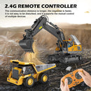 11-Channel RC Excavator Toy for Boys Aged 6-11