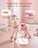 Sturdy Unicorn Ride-On with Secure Pedals: Perfect for Kids 6+, Enjoyable Playtime!