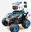 Dino Shark 2.4GHz Remote-Controlled Monster Truck with USB, Battery, and Music Features