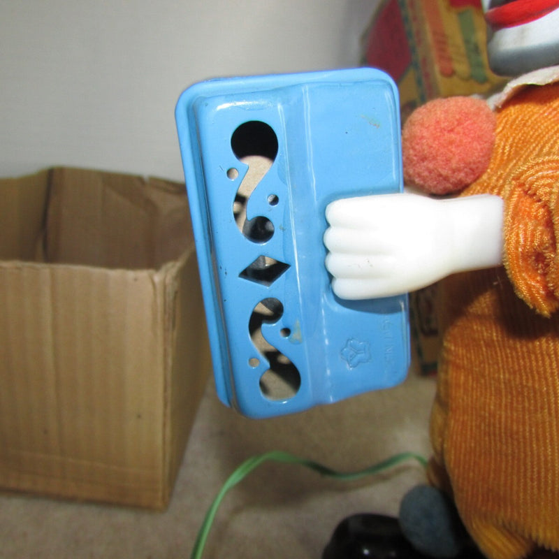 Battery Operated Magic Face Clown Toy with Happy and Sad Expressions in Original Box from Japan