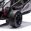 Kids Electric Drift Go Kart Toy Car 24V 400W 5-7.5 MPH with Music - Black
