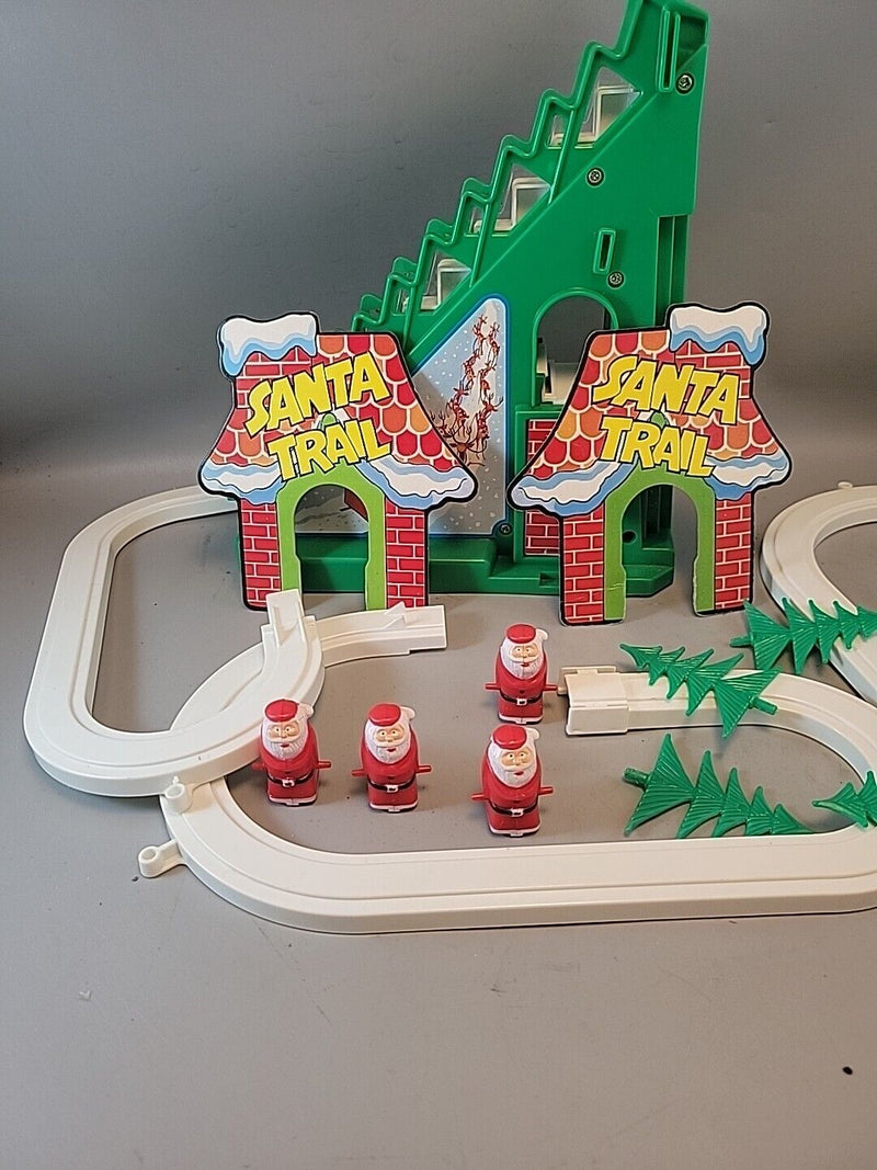 Battery-Operated Ding Ding Santa Trail Toy with Box - Rare Collectible