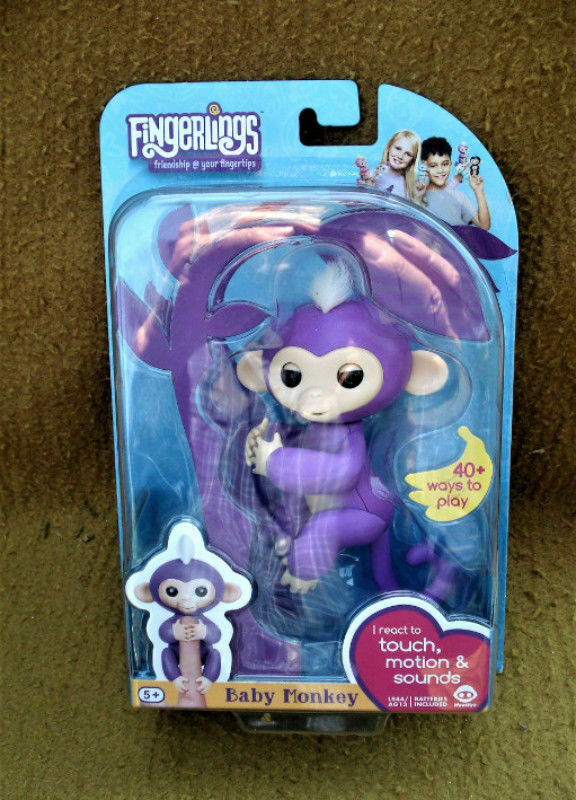 Interactive Baby Monkey Fingerlings Toy in Sealed Pack