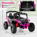 12V Battery Operated Electric Ride-On Car for Kids with Remote Control, LED Lights, and Music