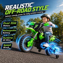12V Children’s Electric Dirt Bike with Dual 35W Motors for Ages 3-6
