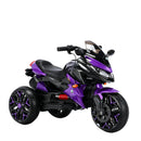 3-Wheel Battery-Powered Kids Ride-On Motorcycle with Lights