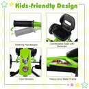 4-Wheel Pedal Go Kart for Kids with Steering Handlebars