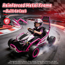 Kids 24V 400W Electric Drift Go Kart with Roll Cage and Rear Suspension