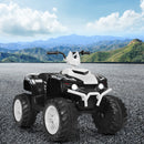12V Electric Kids ATV Quad Ride-On Car with LED Lights and Music - White
