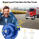 300DB Dual Pack Train Horn - Waterproof 12V Alarm Speaker for Vehicles