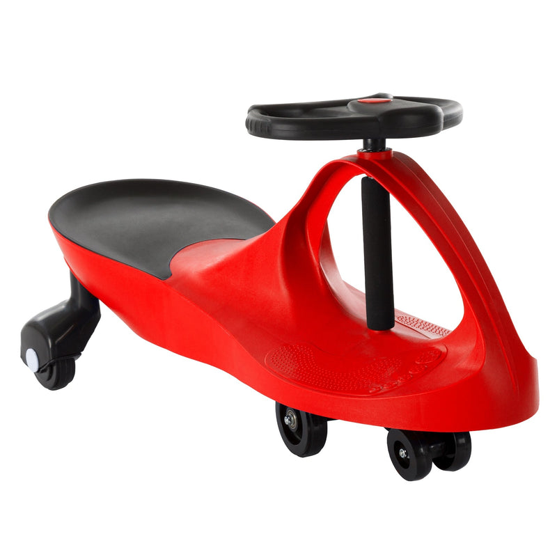 Red and Black Wiggle Ride-On Car Toy – Battery and Pedal Free, New with Damaged Box
