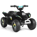 6V Electric Quad ATV for Kids - 4-Wheel Ride-On Toy for Toddlers in Black with Forward & Reverse 기능
