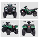 Green 12V Battery-Powered ATV for Kids Ages 3-5