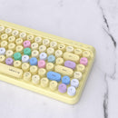 UBOTIE Vibrant Wireless Bluetooth Keyboard in Yellow