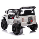 12V Bluetooth Electric Ride-On Truck with LED Lights for Kids Aged 1-4 Years - White