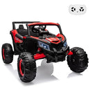 Kids' Red 24V Dual-Seater Electric UTV Car