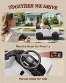 24V Electric 2-Seater Kids Ride-On Car with Remote Control, Bluetooth, and LED Lights