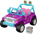 JoJo Siwa 12V Battery-Powered Jeep Wrangler Ride-on for Kids