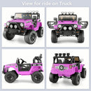 12/24V Large Electric Ride-On Truck for Kids with Parental Remote Control