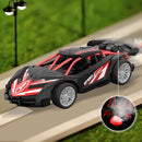 1/18 RC Car for Kids with Rechargeable Battery, LED Lights & Spray - Remote