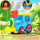 Dinosaur-Themed Toddler Train Set with Steam, Music, Lights, and 3 Cars
