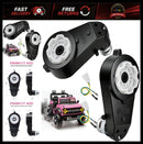 High-Speed 24V RS555 Motor Gearbox Set for Ride-On Toys - 2 Pieces