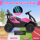 Pink Electric UTV for Big Kids with 12V Battery and Remote Control