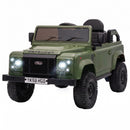 12V Green Land Rover Defender Electric Vehicle for Children Aged 3 and Up